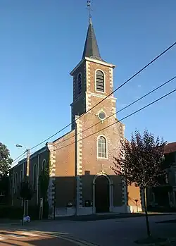 Saint Alexander Church in Xhendelesse, in July 2016.