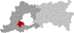 The municipality in the Halle-Vilvoorde arrondissement in the province of Flemish Brabant