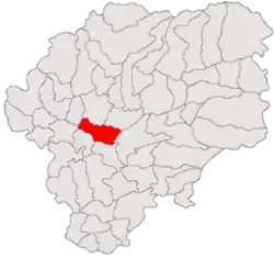 Location in Bistrița-Năsăud County