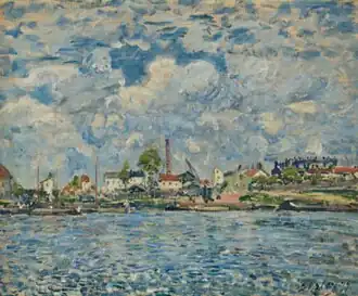 Alfred Sisley, La Seine au point du jour, 1877, Museum of modern art André Malraux - MuMa, Le Havre