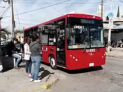 Line 2 bus in Tonalá