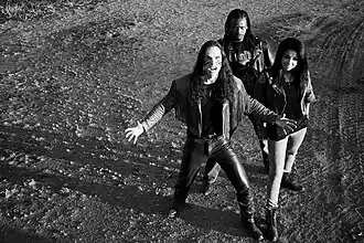 Left to right: Giuseppe Sbrana, Kebonye Nkolso and Alessandra Sbrana