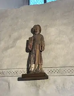 Mediaeval wooden sculpture in the church