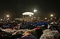 Thousands of sleeping Pilgrims on the night of 20-21 August 2005 at 03:00