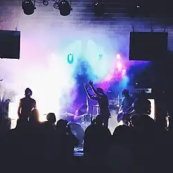 Sleepwave performing in 2015