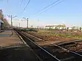 Tracks in the station