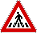 I-14 Pedestrian crossing ahead