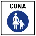 III-31 Pedestrian zone.