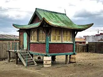 A small temple in Ulaanbaatar