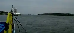 Danube at the ferry-boat station of Brăila