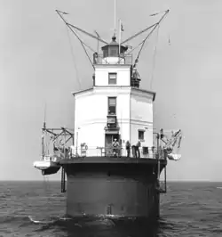 Smith Point Light located at the mouth of the Potomac River