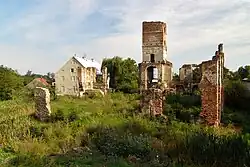 Castle ruins in Smolec