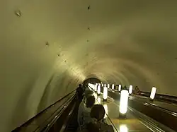 Station escalators