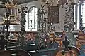 Hatracks, 18th century, in St. Nicholas Church, Altengamme, Hamburg, Germany