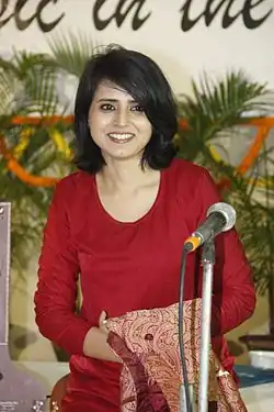 Sniti Mishra at "Music in the Park" Indira Gandhi Park, Bhubaneswar on 18 December 2016