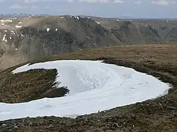 Snow patch on Little Glas Maol