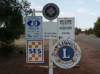 South-western entrance to Snowtown