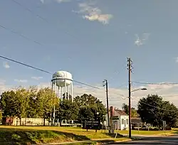 Water tower and buildings in Society Hill