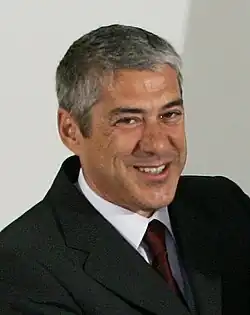 José Sócrates, party's Secretary-General (2004–2011) and Prime Minister (2005–2011).