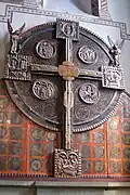 The "plate cross" (Scheibenkreuz) in St. Mary's (Hohnekirche) in Soest (around 1200)