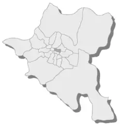 Location of Oborishte in Sofia Municipality