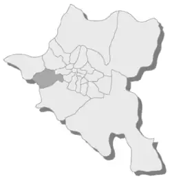 Location of Ovcha kupel in Sofia Municipality