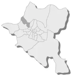 Location of Vrabnitsa in Sofia Municipality