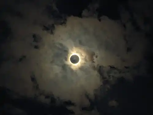 Totality as seen from James N. Allan Provincial Park, Ontario