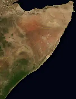 Image 12A satellite image of Somalia, 2004