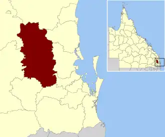 Location within South East Queensland