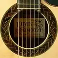 Braided Leather Rosette Guitar Inlay