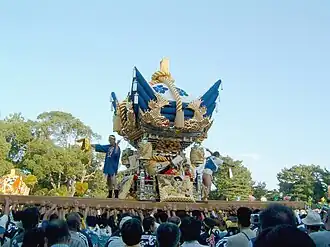 Futon Yatai in Sone Tenmangu Festival on October
