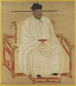 Seated portrait of Emperor Taizu of Song, founder of the Song dynasty, c. 10th century