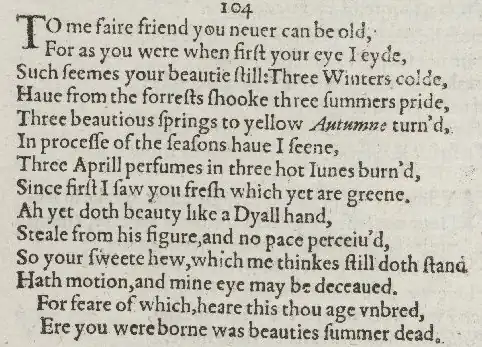 Detail of old-spelling text