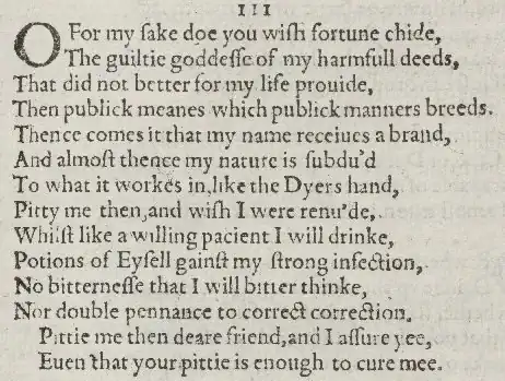 Detail of old-spelling text
