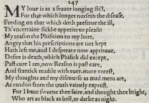 Detail of old-spelling text