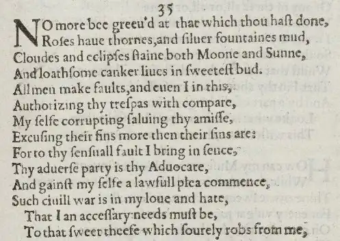 Detail of old-spelling text