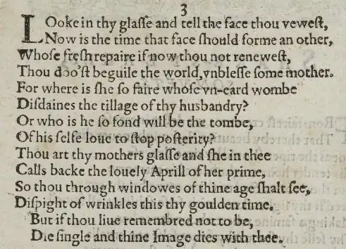 Detail of old-spelling text