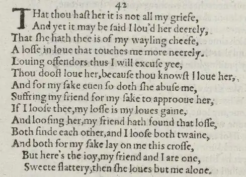 Detail of old-spelling text