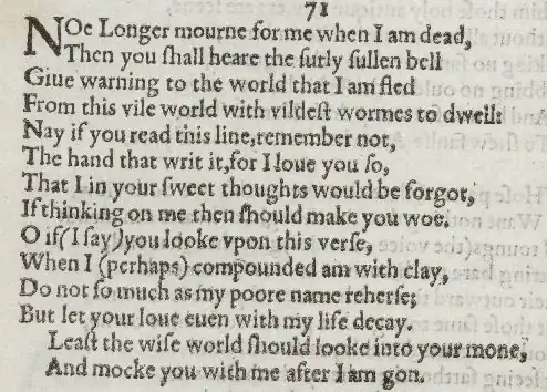 Detail of old-spelling text