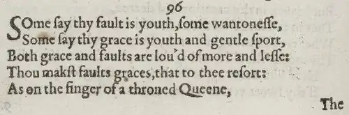 Detail of old-spelling text