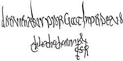 Chlothar II's signature