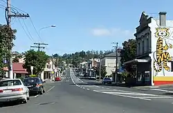 South Road, Caversham, looking west towards the start of the Caversham Valley