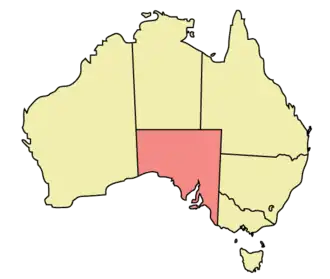 Location within Australia