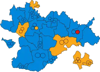 2019 results map