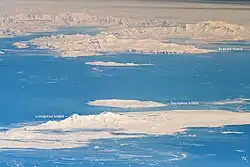 South Shetland Islands and Antarctic Peninsula, astronaut photo, 2011