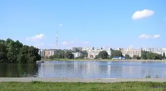 Riverside skyline of Khmelnytskyi