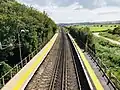 The platforms, looking south