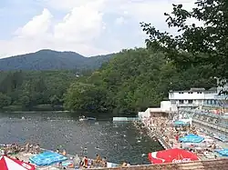 Salt-water lake in Sovata (Szováta)