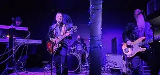 Space performing at Jacaranda Baltic, 20 December 2025. From left: Franny Griffiths, Tommy Scott, Allan Jones, Phil Hartley.